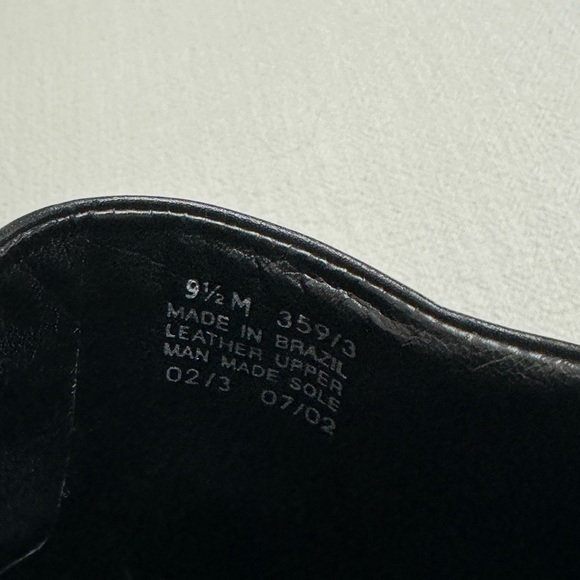 Franco Sarto Black Leather Slip On Mules Size 9.5 Crossover Buckle Classic Boho - Picture 6 of 12